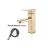 Torneira Lavabo Monocomando Banheiro Dourada Misturador S304 - Brinovar - 5