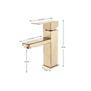 Ver imagem 7 de Torneira Lavabo Monocomando Banheiro Dourada Misturador S304 - Brinovar