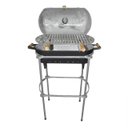 Ver imagem 1 de Churrasqueira Alumínio Fundido a Bafo Preta Pé e Suporte