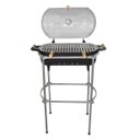 Ver imagem 3 de Churrasqueira Alumínio Fundido a Bafo Preta Pé e Suporte