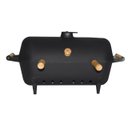 Ver imagem 4 de Churrasqueira Alumínio Fundido a Bafo Preta Pé e Suporte