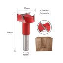 Ver imagem 1 de Broca Forstner Profissional Sentido Esquerda - Furo Não Passante - Haste 10mm para Cnc e Furadeira M