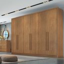Ver imagem 4 de Guarda Roupa 100% Mdf 6 Portas Cumaru