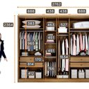 Ver imagem 2 de Guarda Roupa 100% Mdf 6 Portas Cumaru