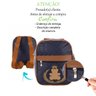 Bolsa Mochila para Bebê Passeio Cor Urso Azul Medalha - 2