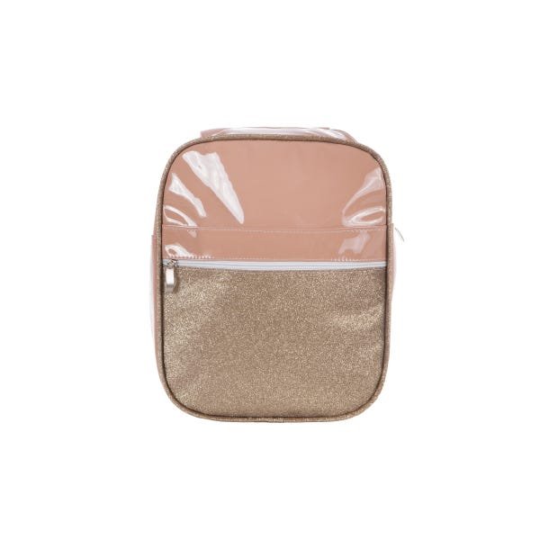 Bolsa Mochila para Bebê Passeio Luxo Cor Rose Medalha - 1