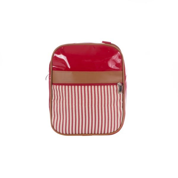 Bolsa Mochila Infantil Menina e Menino Várias Cores Medalha: VERMELHO LISTRAS - 1