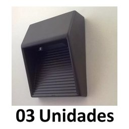 3 Arandela Sobrepor Externo Parede 15200 Preto Germany - 1