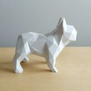 Ver imagem 2 de Bulldog Francês Decorativo - 10 Cm Altura -Toque 3D: Branco