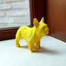 Bulldog Francês Decorativo - 10 Cm Altura -Toque 3D: Amarelo - 2