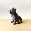 Ver imagem 1 de Bulldog Francês Sentado Decorativo - 15 Cm Altura -Toque 3D: Cinza