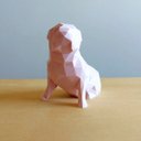 Ver imagem 2 de Bulldog Inglês Decorativo - 15 Cm Altura -Toque 3D: Rosa Claro