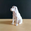 Ver imagem 1 de Golden Retriever Decorativo - 10 Cm Altura -Toque 3D: Branco
