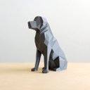 Ver imagem 1 de Golden Retriever Decorativo - 10 Cm Altura -Toque 3D: Cinza