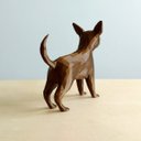 Ver imagem 3 de Cachorro Chihuahua Decorativo - 10 Cm Altura -Toque 3D: Bronze
