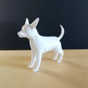 Ver imagem 1 de Cachorro Chihuahua Decorativo - 10 Cm Altura -Toque 3D: Branco