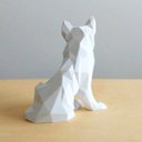 Ver imagem 3 de Cachorro Pastor Alemão Decorativo - 10 Cm Altura -Toque 3D: Branco