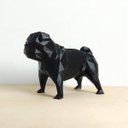 Ver imagem 1 de Cachorro Pug Decorativo - 10 Cm Altura -Toque 3D: Preto