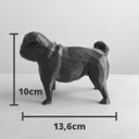 Ver imagem 4 de Cachorro Pug Decorativo - 10 Cm Altura -Toque 3D: Branco