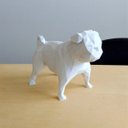 Ver imagem 2 de Cachorro Pug Decorativo - 10 Cm Altura -Toque 3D: Branco