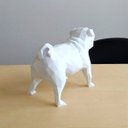 Ver imagem 3 de Cachorro Pug Decorativo - 10 Cm Altura -Toque 3D: Branco