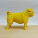 Ver imagem 2 de Cachorro Pug Decorativo - 10 Cm Altura -Toque 3D: Amarelo