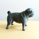 Ver imagem 2 de Cachorro Pug Decorativo - 10 Cm Altura -Toque 3D: Cinza
