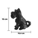 Ver imagem 4 de Cachorro Schnauzer Decorativo - 10 Cm Altura -Toque 3D: Cinza