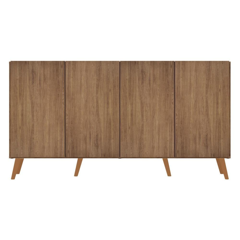 Aparador Buffet Retrô Multimóveis Veneza 4 Portas FG3556 Rustic/Natural - 7