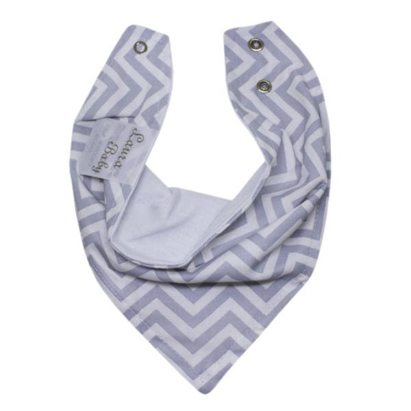 Conjunto Babadores Bandana para Bebê 02 Peças - Chevron - 2