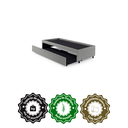 Ver imagem 6 de Bicama Box para Dois Colchões Solteirão 96x203 Courino Linho