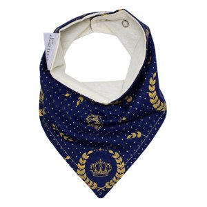 Conjunto Babadores para Bebê 02 Peças - Coroa Dourada
