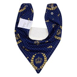 Conjunto Babadores para Bebê 02 Peças - Coroa Dourada - 2