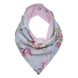 Kit com 4 Peças de Babadores para Bebês - Ursa Realeza Floral - 1