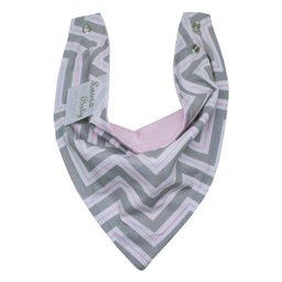 Kit Babadores para Bebê 03 Peças - Chevron Rosa - 2