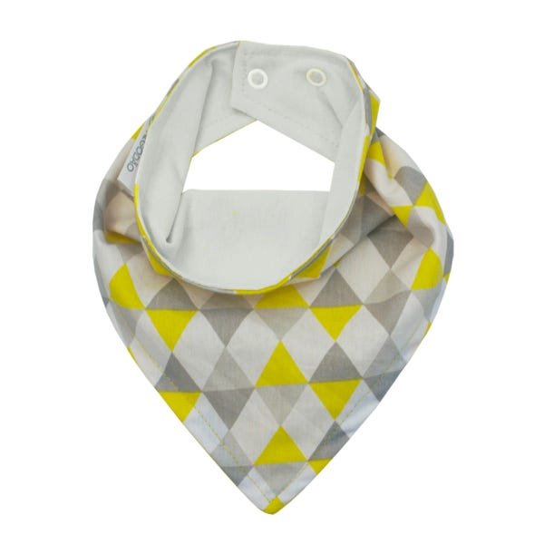 Babador Bandana para Bebê - Losango Amarelo