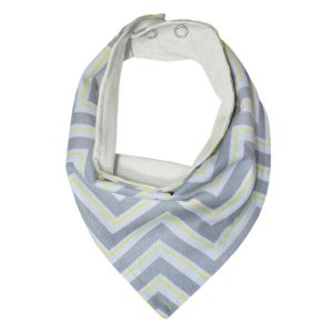 Conjunto Babadores para Bebê 02 Peças - Chevron Amarelo