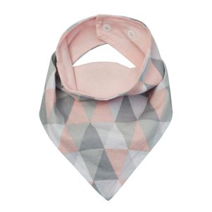 Kit Babadores para Bebê 03 Peças - Losango Rosa