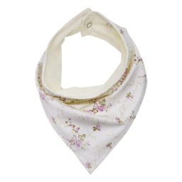 Kit com 4 Peças de Babadores para Bebês - Floral Rosa - 1