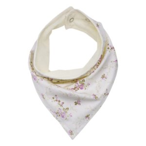 Kit com 4 Peças de Babadores para Bebês - Floral Rosa