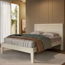 Ver imagem 2 de Cama Casal Madeira Macica Taeda 149 Cm 2808 Branco Festra