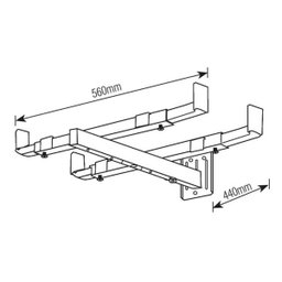 Suporte Parede Forno Microondas Branco Aço Brasforma - 5