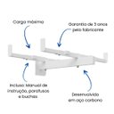 Ver imagem 3 de Suporte Parede Forno Microondas Branco Aço Brasforma