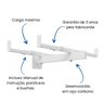 Suporte Parede Forno Microondas Branco Aço Brasforma - 3