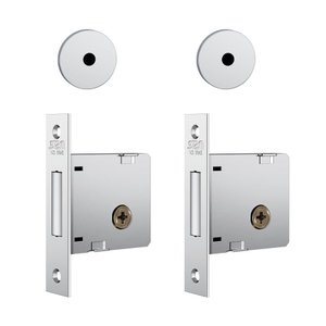 Fechadura Stam Externa Trava Auxiliar Tetra Par 40mm 1004 Rr Ix Cromado