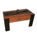 Ver imagem 6 de Aquecedor Ecológico de Madeira Artesanal com Pés em Ferro Libertas Rosas Artesanato Lareira Ecológic