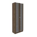 Ver imagem 2 de Armário Cristaleira Livreiro 172cm com 2 Portas e 5 Prateleiras Me4115 Nogal