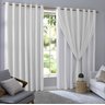 Cortina Blackout PVC com Tecido Voil 2,80 M x 2,30 M Branco - 1