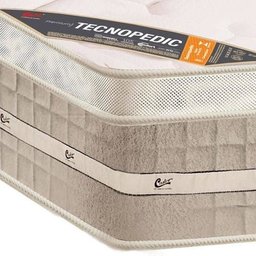Box Baú Queen Sintético + Colchão Castor Queen Silver Star Mola Pocket Air One Face 158x198x032 -  P - 4
