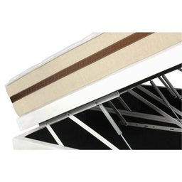 Cama Box com Baú Queen Sintético Branco + Colchão de Molas Ensacadas - Anjos - Classic 158x198x68cm - 3